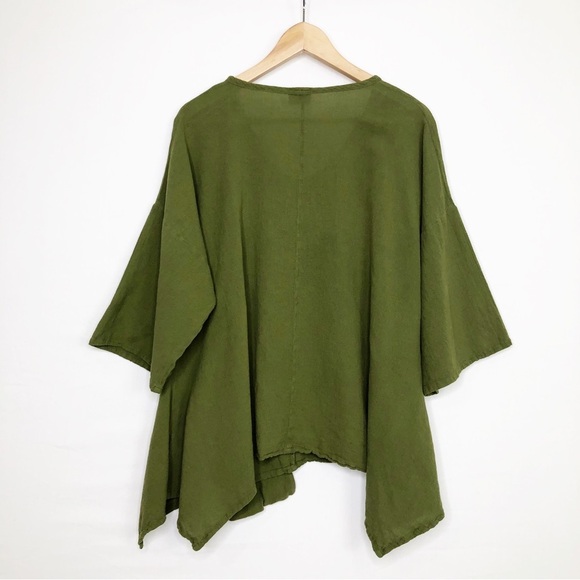 Oh my Gauze Olive green Lagonlok Tunic top - Picture 2 of 10
